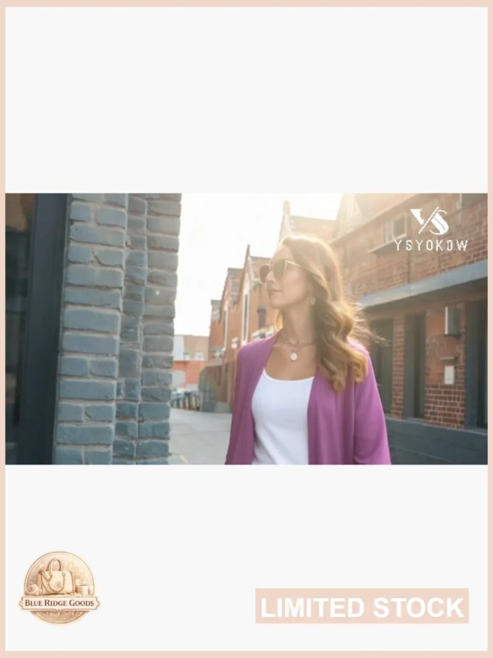 Lightweight Knit Cardigan Open Front 3/4 Sleeve Loose Fit Casual Layering - Picture 7 of 7